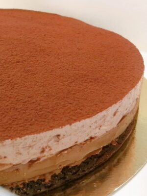 Tarta de chocolate y praliné de avellana