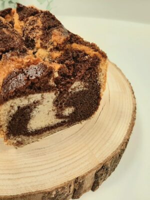 Bizcocho de vainilla y chocolate vegan