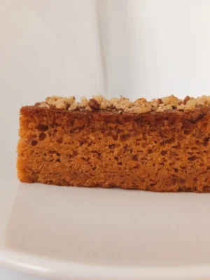 Bizcocho de zanahoria vegano