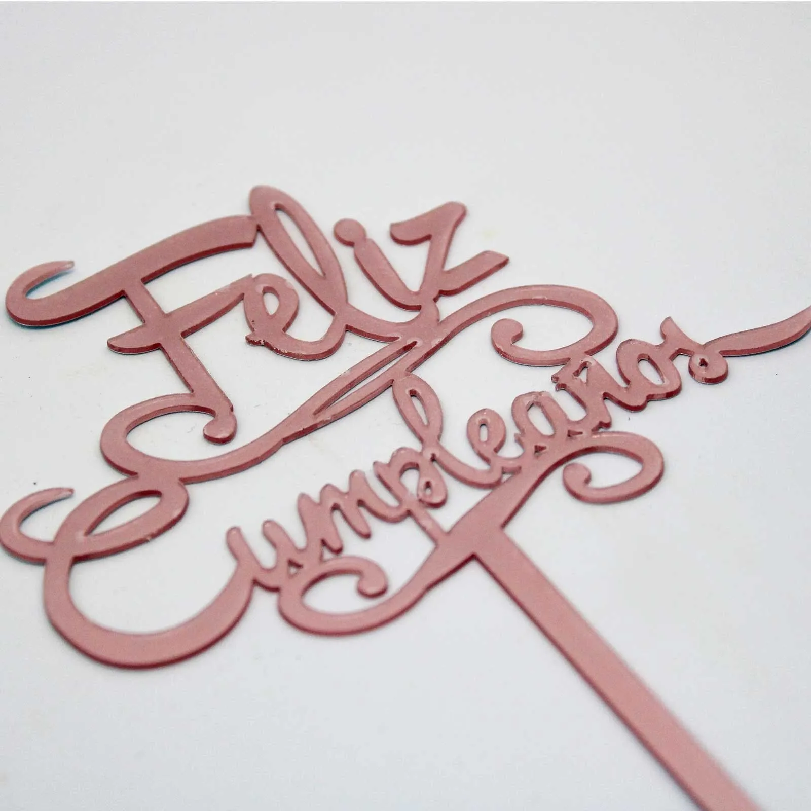Topper Feliz Cumpleaños - Rosa